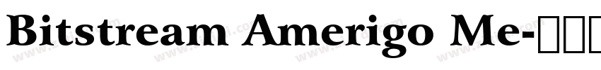Bitstream Amerigo Me字体转换